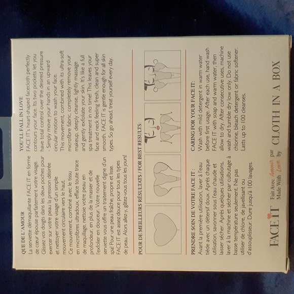 Face It - Cloth in a Box - Makeup Remover Facecloth - Black - Picture 2 of 2